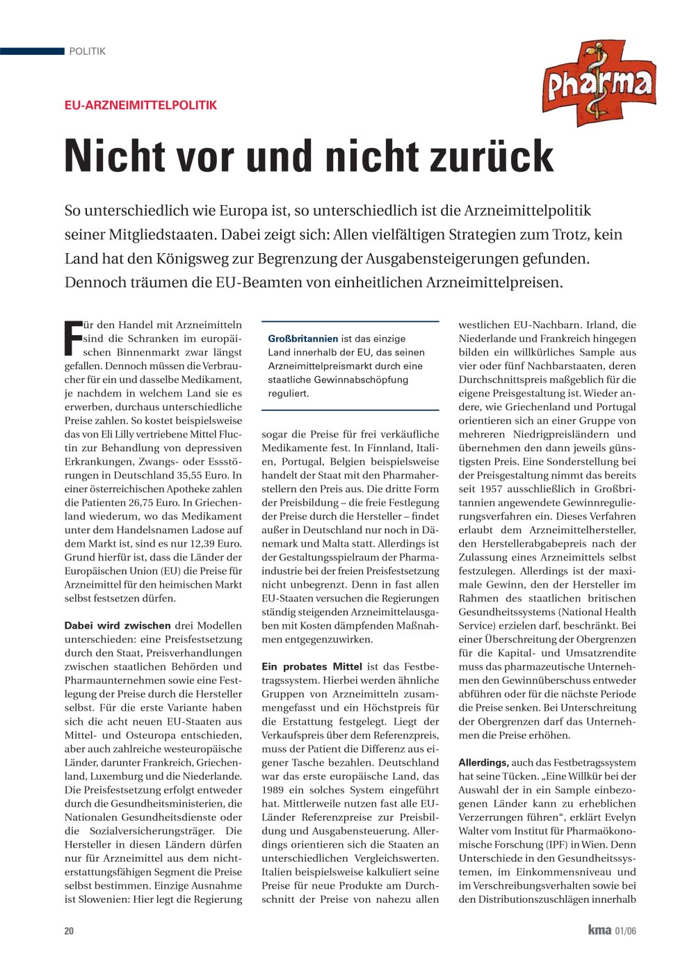 Vorschauseite 1: Nicht vor und nicht zurück