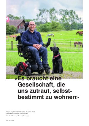Vorschauseite 1: «Es braucht eine Gesellschaft, die uns zutraut, selbst bestimmt zu wohnen»