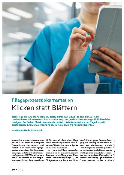Vorschauseite 1: Pflegeprozessdokumentation Klicken statt Blättern