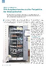 Vorschauseite 1: Effiziente Versorgungssysteme: PSA-Ausgabeautomaten aus der Perspektive der Arbeitssicherheit