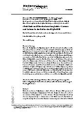 Vorschauseite 1: "Praktisch und überfordernd zugleich" - Lernen und Lehren in der Kultur der Digitalität