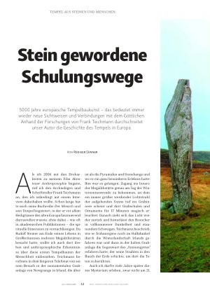 Vorschauseite 2: Stein gewordene Schulungswege