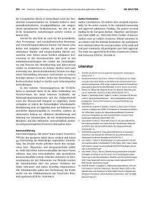 Vorschauseite 4: Identifizierung und Adressierung besonderer Schutzbedarfe geflüchteter Menschen