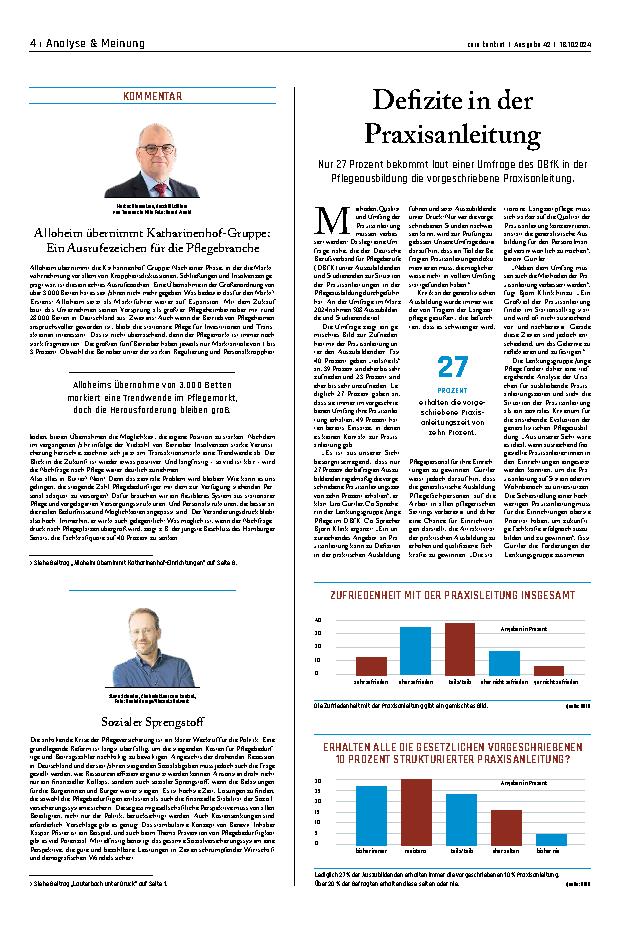 Vorschauseite 1: Defizite in der Praxisanleitung