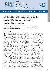 Vorschauseite 1: Mehr Abrechnungsaufwand, mehr Wirtschaftsdruck, DGFM mehr Bürokratie