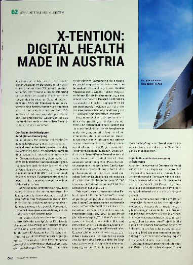 Vorschauseite 1: X-Tenton: Digital Health made in Austria