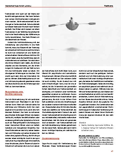Vorschauseite 3: Verbundenheit oder Ich-Wahrnehmung – oder gleich beides?