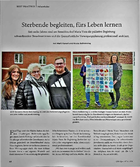 Vorschauseite 1: Sterbende begleiten, fürs Leben lernen
