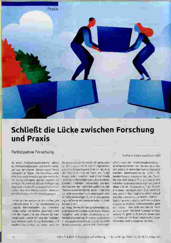 Vorschauseite 1: Schließt die Lücke zwischen Forschung und Praxis