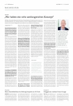 Vorschauseite 1: "Wir haben ein sehr umfangreiches Konzept."