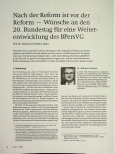 Vorschauseite 1: Nach der Reform ist vor der Reform — Wünsche an den 20. Bundestag für eine Weiterentwicklung des BPersVG