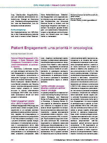 Vorschauseite 2: Implementation der Advanced Practice Nurse und ihrer Rollen in der Krebsversorgung in der Schweiz: Eine Mixed-Methods-Studie