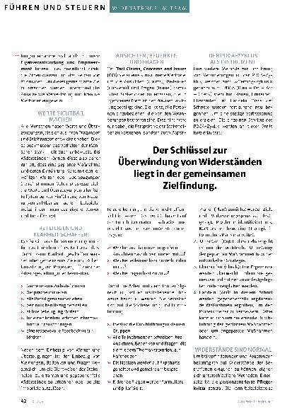Vorschauseite 3: Widerstände im Team annehmen