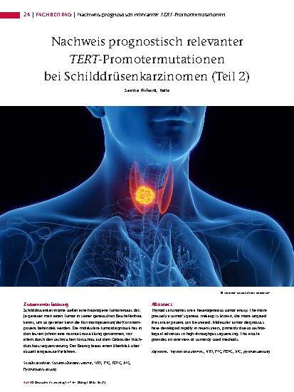 Vorschauseite 1: Nachweis prognostisch relevanter TERT-Promotermutationen bei Schilddrüsenkarzinomen (Teil 2)