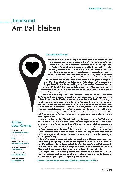Vorschauseite 1: Am Ball bleiben