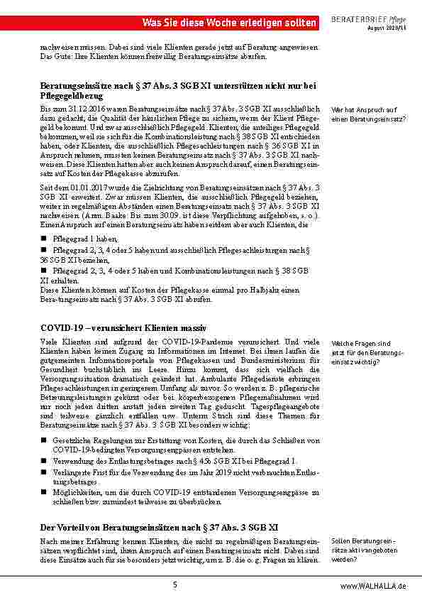 Vorschauseite 5: Bundessozialgericht: Geänderte Rechtsprechung zur Genehmigungsfiktion!