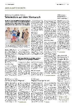 Vorschauseite 1: Telemedizin auf dem Vormarsch