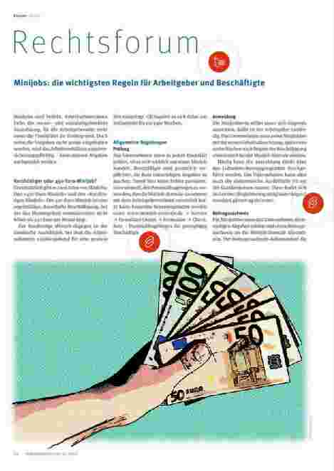 Vorschauseite 1: Minijobs: die wichtigsten Regeln für Arbeitgeber und Beschäftigte
