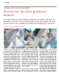 Vorschauseite 1: Was wir aus der Krise gewinnen können