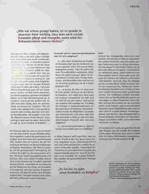Vorschauseite 2: Praxisbeispiele für soziale im höheren Lebensalter Corrected text: Praxisbeispiele für Soziale im höheren Lebensalter