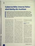 Vorschauseite 1: Cybervorfälle: Interne Fehler sind häufig die Auslöser