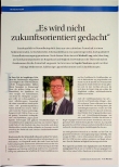 Vorschauseite 1: "Es wird nicht zukunftsorientiert gedacht."