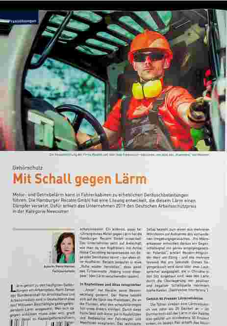 Vorschauseite 1: Gehörschutz mit Schall gegen Lärm
