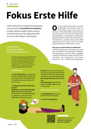 Vorschauseite 1: Fokus Erste Hilfe