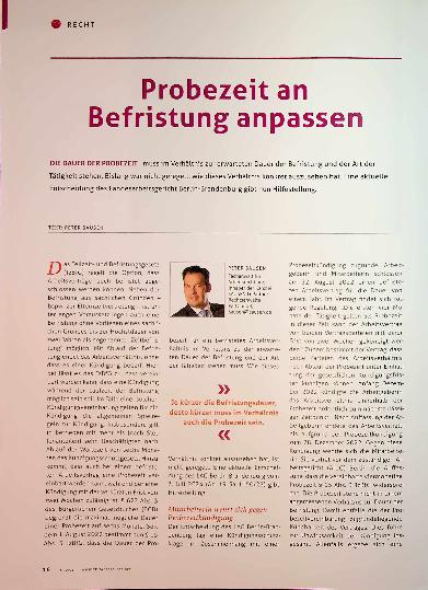Vorschauseite 1: Probezeit an Befristung anpassen