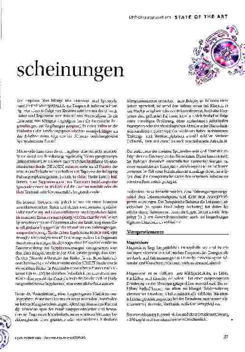 Vorschauseite 2: Diagnostik von Mangelerscheinungen