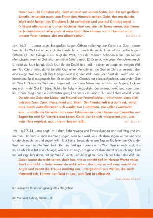 Vorschauseite 4: Pfingstbrief
