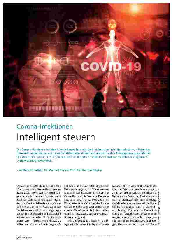 Vorschauseite 1: Corona-Infektionen intelligent steuern