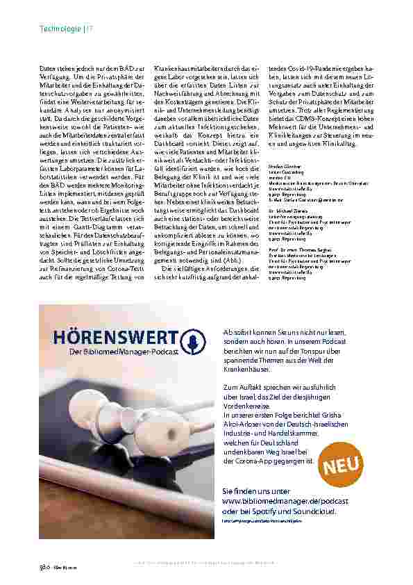 Vorschauseite 3: Corona-Infektionen intelligent steuern