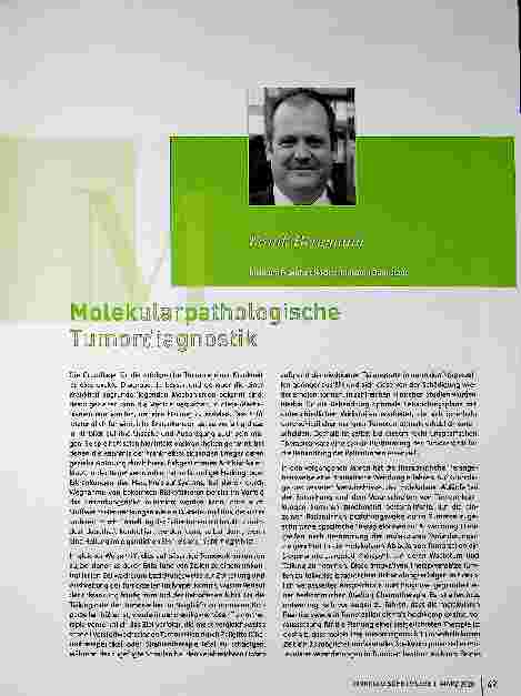 Vorschauseite 1: Molekularpathologische Tumordiagnostik