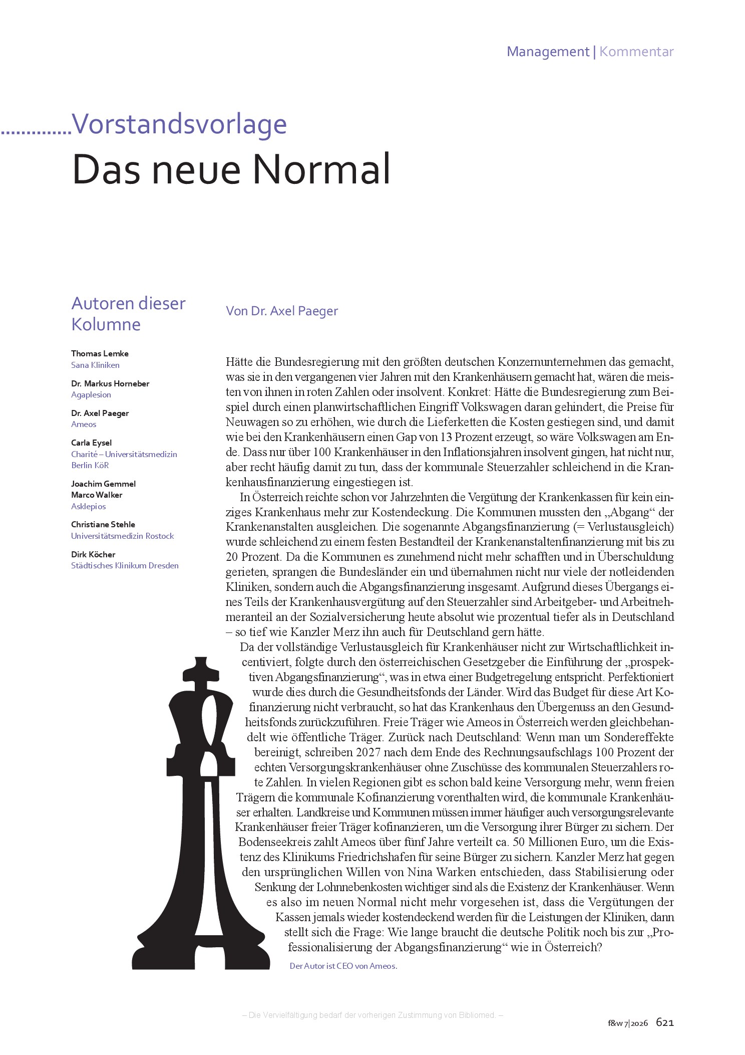 Vorschauseite 1: Das neue Normal