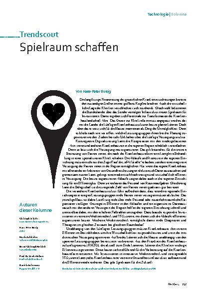 Vorschauseite 1: Trendscout Spielraum schaffen