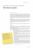 Vorschauseite 1: "Schichtwechsel" Mit Ideen spielen