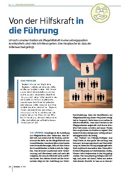 Vorschauseite 1: Von der Hilfskraft in die Führung