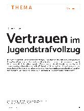 Vorschauseite 1: Vertrauen im Jugendstrafvollzug