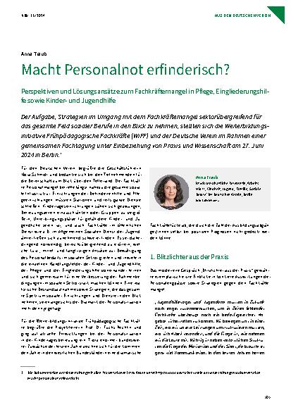 Vorschauseite 1: Macht Personalnot erfinderisch?