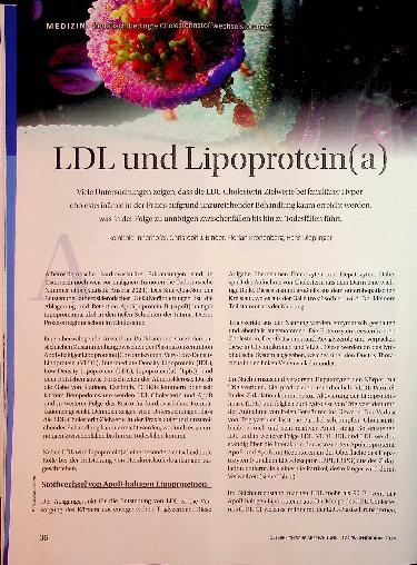 Vorschauseite 1: LDL und Lipoprotein (a)