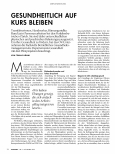 Vorschauseite 1: Gesundheitlich auf Kurs bleiben