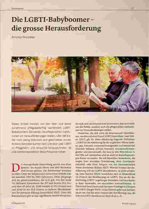 Vorschauseite 1: Die LGBTI-Babyboomer - die große Herausforderung