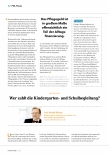 Vorschauseite 1: Wer zahlt die Kindergartenund Schulbegleitung?