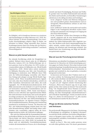 Vorschauseite 2: Digitale Gesundheitsinformation als Beziehungspraxis Wenn Hören und Sehen nachlassen