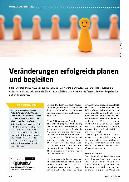 Vorschauseite 1: Veränderungen erfolgreich planen und begleiten