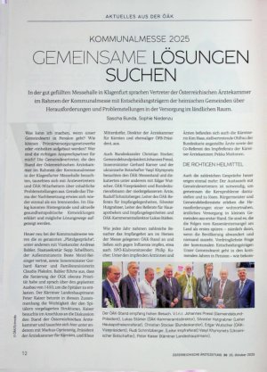Vorschauseite 1: Kommunalmesse 2025 gemeinsame Lösungen suchen