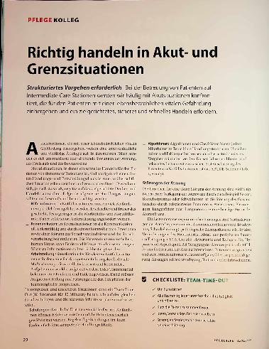 Vorschauseite 1: Richtig handeln in Akutund Grenzsituationen