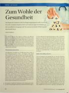 Vorschauseite 1: Zum Wohle der Gesundheit