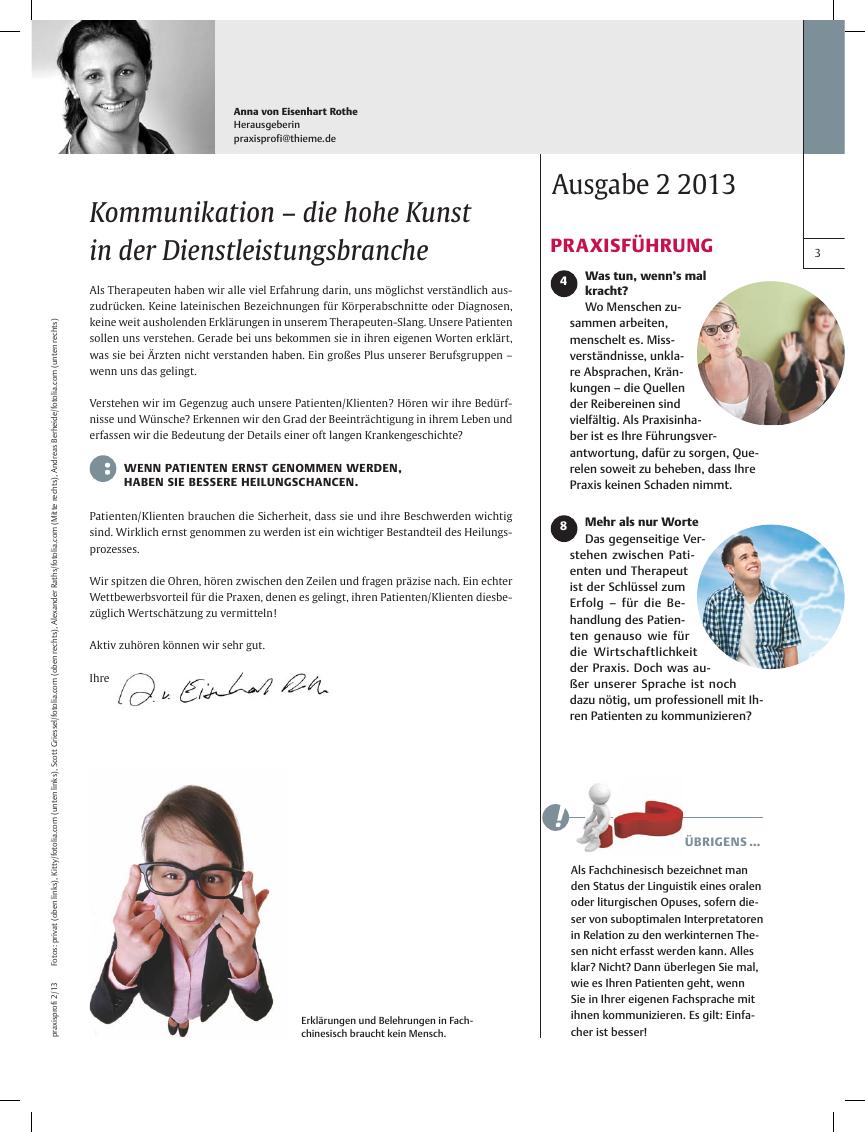 Vorschauseite 1: Kommunikation - die hohe Kunst in der Dienstleistungsbranche
